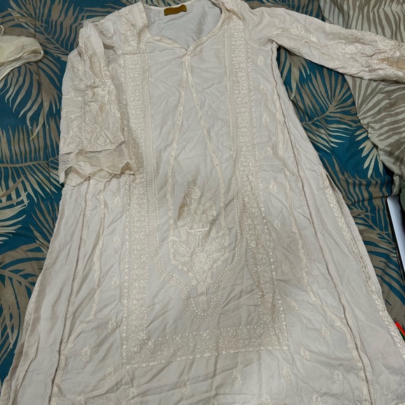 Other - White cream sana Safinaz Kurta beautiful embroidery.